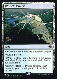 Restless Prairie &mdash; Magic: The Gathering, The Lost Caverns of Ixalan Promos #281s, Foil, English &mdash; фото товару