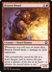 Brazen Dwarf &mdash; Magic: The Gathering, Adventures in the Forgotten Realms #134, Non-foil, English &mdash; фото товару