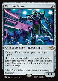 Chrome Dome &mdash; Magic: The Gathering, Teenage Mutant Ninja Turtles #172, Foil, English &mdash; фото товару