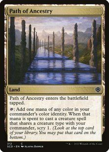 Path of Ancestry &mdash; Magic: The Gathering, Starter Commander Decks #312, Non-foil, English &mdash; фото товару