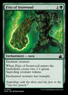 Fists of Ironwood &mdash; Magic: The Gathering, Ravnica Remastered #139, Non-foil, English &mdash; фото товару