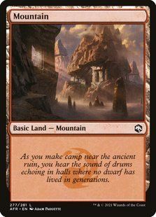 Mountain &mdash; Magic: The Gathering, Adventures in the Forgotten Realms #277, Foil, English &mdash; фото товару