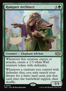 Rampart Architect &mdash; Magic: The Gathering, Tarkir: Dragonstorm Commander #47, Non-foil, English &mdash; фото товару