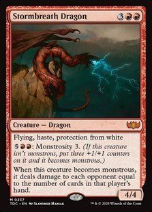 Stormbreath Dragon &mdash; Magic: The Gathering, Tarkir: Dragonstorm Commander #237, Non-foil, English &mdash; фото товару