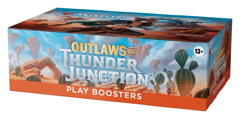 Дисплей ігрових бустерів випуску Outlaws of Thunder Junction &ndash; Magic: The Gathering &mdash; фото товару