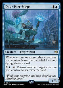 Dour Port-Mage &mdash; Magic: The Gathering, Bloomburrow Promos #47p, Non-foil, English &mdash; фото товару