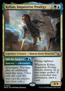 Карта Kellan, Inquisitive Prodigy // Tail the Suspect &mdash; фото товару