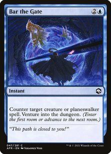Bar the Gate &mdash; Magic: The Gathering, Adventures in the Forgotten Realms #47, Non-foil, English &mdash; фото товару
