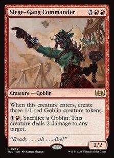 Siege-Gang Commander &mdash; Magic: The Gathering, Tarkir: Dragonstorm Commander #232, Non-foil, English &mdash; фото товару