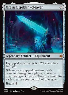 Карта Orcrist, Goblin-cleaver hob/177/en/foil фото