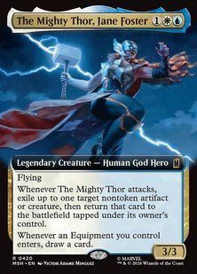 The Mighty Thor, Jane Foster &mdash; Magic: The Gathering, Marvel Super Heroes #420, Foil, English &mdash; фото товару