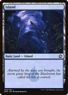 Island &mdash; Magic: The Gathering, Adventures in the Forgotten Realms #269, Foil, Russian &mdash; фото товару