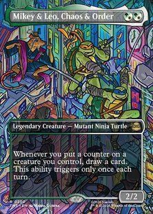 Mikey & Leo, Chaos & Order &mdash; Magic: The Gathering, Teenage Mutant Ninja Turtles #200, Non-foil, English &mdash; фото товару