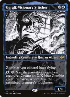 Geralf, Visionary Stitcher &mdash; Magic: The Gathering, Innistrad: Crimson Vow #319, Non-foil, Russian &mdash; фото товару