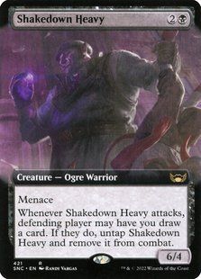 Shakedown Heavy &mdash; Magic: The Gathering, Streets of New Capenna #421, Non-foil, Japanese &mdash; фото товару