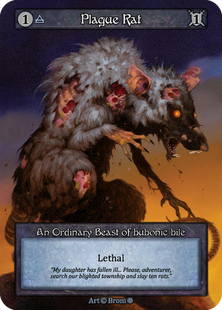 Plague Rat &mdash; Sorcery: Contested Realms, Gothic #got-plague_rat-b-s, Non-foil, English &mdash; фото товару