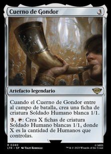 Horn of Gondor &mdash; Magic: The Gathering, The Lord of the Rings: Tales of Middle-earth #240, Non-foil, Spanish &mdash; фото товару