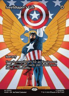 Steelshaper's Gift &mdash; Magic: The Gathering, Marvel Universe #50, Non-foil, English &mdash; фото товару