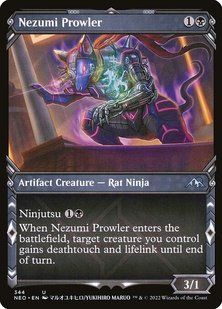 Nezumi Prowler &mdash; Magic: The Gathering, Kamigawa: Neon Dynasty #344, Non-foil, English &mdash; фото товару