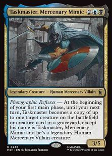 Taskmaster, Mercenary Mimic &mdash; Magic: The Gathering, Marvel Super Heroes #232, Foil, English &mdash; фото товару