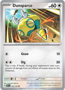 Голографічна карта Dunsparce (TEF #128) - Pokemon TCG Temporal Forces &mdash; фото товару
