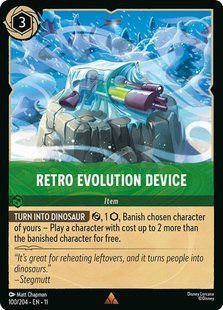 Карта Retro Evolution Device (11 #100) - Disney Lorcana Winterspell &mdash; фото товару