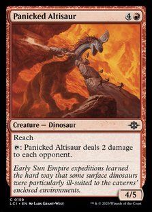 Panicked Altisaur &mdash; Magic: The Gathering, The Lost Caverns of Ixalan #159, Foil, English &mdash; фото товару