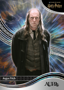 Колекційна карта Argus Filch &mdash; 2026 Kakawow Aura Harry Potter 25th Anniversary kaw/ahp/b-57 фото