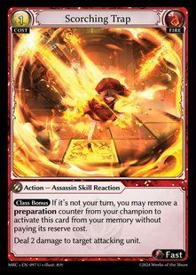 Scorching Trap &mdash; Grand Archive, Mercurial Heart #097, Non-foil, English &mdash; фото товару