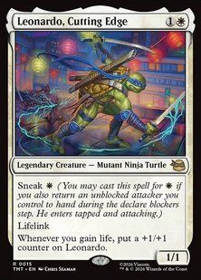 Leonardo, Cutting Edge &mdash; Magic: The Gathering, Teenage Mutant Ninja Turtles #15, Non-foil, English &mdash; фото товару