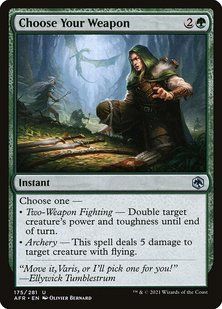 Choose Your Weapon &mdash; Magic: The Gathering, Adventures in the Forgotten Realms #175, Non-foil, Russian &mdash; фото товару