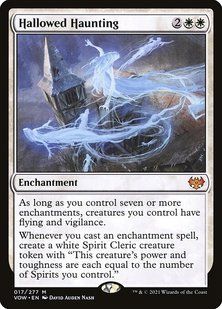 Hallowed Haunting &mdash; Magic: The Gathering, Innistrad: Crimson Vow #17, Non-foil, Russian &mdash; фото товару