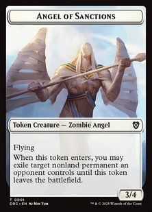 Токен Angel of Sanctions // Vizier of Many Faces &mdash; фото товару