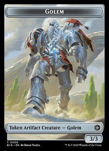 Golem &mdash; Magic: The Gathering, The Big Score Tokens #6, Non-foil, English &mdash; фото товару