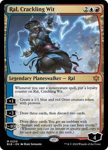 Ral, Crackling Wit &mdash; Magic: The Gathering, Bloomburrow Promos #230p, Foil, English &mdash; фото товару