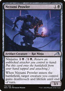 Nezumi Prowler &mdash; Magic: The Gathering, Kamigawa: Neon Dynasty #116, Foil, English &mdash; фото товару