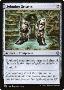 Lightning Greaves &mdash; Magic: The Gathering, Commander Legends: Battle for Baldur's Gate #864, Non-foil, English &mdash; фото товару