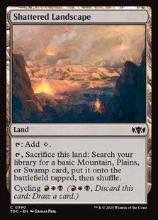 Shattered Landscape &mdash; Magic: The Gathering, Tarkir: Dragonstorm Commander #390, Non-foil, English &mdash; фото товару