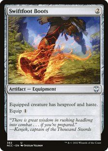 Swiftfoot Boots &mdash; Magic: The Gathering, New Capenna Commander #382, Non-foil, English &mdash; фото товару