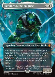 Leonardo, the Balance &mdash; Magic: The Gathering, Teenage Mutant Ninja Turtles Eternal #1, Foil, English &mdash; фото товару
