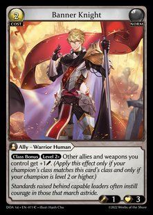 Banner Knight &mdash; Grand Archive, Dawn of Ashes First Edition #071, Non-foil, English &mdash; фото товару