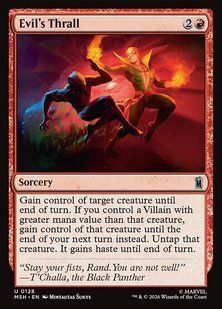 Evil's Thrall &mdash; Magic: The Gathering, Marvel Super Heroes #128, Foil, English &mdash; фото товару