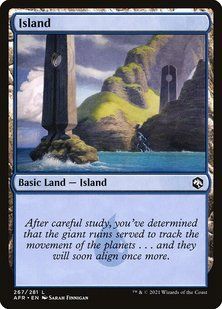 Island &mdash; Magic: The Gathering, Adventures in the Forgotten Realms #267, Foil, Russian &mdash; фото товару