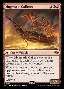Magmatic Galleon &mdash; Magic: The Gathering, The Lost Caverns of Ixalan Promos #157p, Foil, English &mdash; фото товару