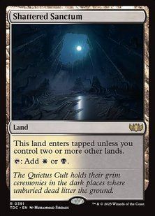 Shattered Sanctum &mdash; Magic: The Gathering, Tarkir: Dragonstorm Commander #391, Non-foil, English &mdash; фото товару