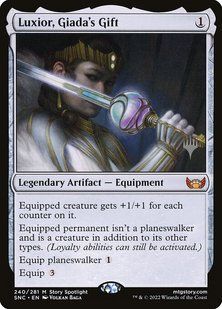 Luxior, Giada's Gift &mdash; Magic: The Gathering, Streets of New Capenna Promos #240p, Non-foil, English &mdash; фото товару